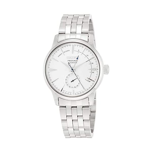 セイコーウォッチ 腕時計 プレザージュ メカニカル カクテルカラー 限定7 000本 メンズ 白文字盤 ボックス型ハードレックス Sary105 シルバー パワーリザーブ付き お値打ち価格で