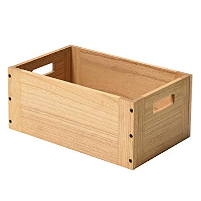 Kirigen 収納 ボックス 木製 収納ケース おしゃれ カラーボックス キューブ ワイン 木箱 本箱 総桐 組み立て簡単 日本語取説付き ナチュラル