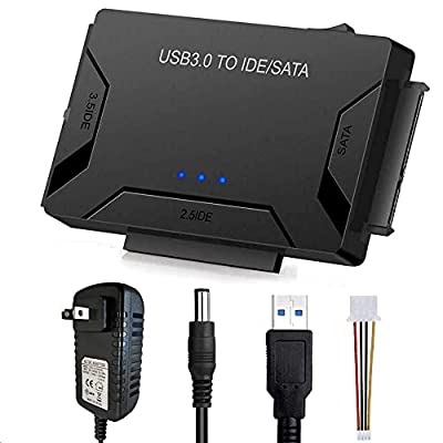 ヤマダモール | sata-ide usb 変換ケーブル 2.5 3.5インチ HDD SSD IDE SATA USB 変換アダプター  光学ドライブ対応 最大6TB USB3.0 5Gbps高速転送 電源アダプタ付き | ヤマダデンキの通販ショッピングサイト