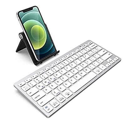 Iclever キーボードbluetooth マルチペアリング小型 薄型 軽量 Iphone用 Ipad用 ワイヤレス ブルートゥース キーボード パンタグラフ式 スタンド付き Us配列 コンパクト パソコン スマホ タブレットios Andr Daily Selection ヤマダモール