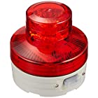日動工業 NU-AR 電池式LED回転灯 ニコUFO 常時点灯タイプ 赤 12081 高さ(mm):75,径(mm):76