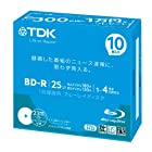 TDK LoR 録画用ブルーレイディスク キャッシュバックキャンペーンモデル BD-R 25GB 1-4倍速 ホワイトワイドプリンタブル 10枚 5mmスリムケース BRV25PWB10UB