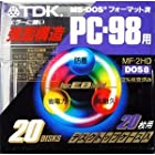 TDK 3.5型強面構造フロッピーディスク FD 20枚MF-2HD-PCX20PN