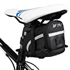 BV(ビーブイ) 自転車 サドルバッグ ストラップ式 自転車バッグ シートバッグ 容量拡張 耐水性 (Medium)