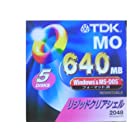TDK 640MB Windows&MS-DOSフォーマッ ト 5枚セット リキッドクリアシェル 2048バイト/セクター MO-R640DAX5