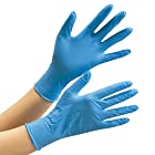 ミドリ安全 手荒れしにくい ゴム手袋 ベルテ737 レギュラー 粉なし 青 M 100枚 VERTE Chemax7thSense