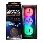 ライトアップゴルフボール Light Up Golf Ball 光るゴルフボール 赤、青、緑の３個セット