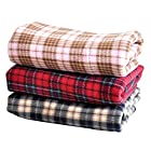 「プチリュバン」毛布3枚セット(サイズM：50×70cm)防寒冷え性予防、ひざ掛け、ペット用、いろいろ用途に