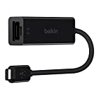 Belkin 変換アダプタ USB-C to Gigabit Ethernet 有線LAN Macbook Pro/Chrombook 対応 ブラック F2CU040BTBLK-A