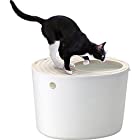 アイリスオーヤマ 猫用トイレ本体 上から猫トイレ (飛び散らない) ホワイト レギュラー