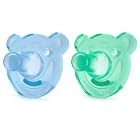 Philips AVENT Bear Shape Pacifier, 3ヶ月以上, 2 Count (ブルー＆グリーン) 海外直送品