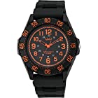 [シチズン キューアンドキュー]CITIZEN Q&Q 腕時計 ダイバー 10気圧防水 ウレタンベルト オレンジ ブラック VR76-004 メンズ
