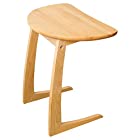 クーパーFS サイドテーブル ナイトテーブル 半円テーブル 木製 アルダー無垢 幅45cm ナチュラル -