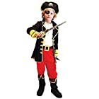 子供 カリブ 海賊 衣装 セット パイレーツ オブ カリビアン パーティ ハロウィン コスプレ コスチューム (M)