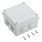 LeMotech ABS プラスチック 防塵 防水 IP65 ジャンクションボックス ユニバーサル 電気 プロジェクトエンクロージャケース 接続箱 ホワイト 100mmx100mmx70mm