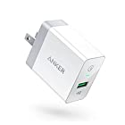 Anker PowerPort+ 1 (18W USB急速充電器) 【PSE技術基準適合/PowerIQ搭載/折りたたみ式プラグ搭載 / QC3.0対応】 Galaxy S10 / S9、iPhone、iPad 他対応 (ブラック)