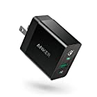 Anker PowerPort+ 1 (18W USB急速充電器) 【PSE技術基準適合/PowerIQ搭載/折りたたみ式プラグ搭載 / QC3.0対応】 Galaxy S10 / S9、iPhone、iPad 他対応 (ブラック)