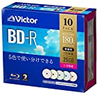 ビクター(Victor) 1回録画用 BD-R VBR130RPX10J1 ?(片面1層/1-6倍速/10枚) カラーMIX
