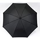 小宮商店 2段式 折りたたみ傘 2つ折り 二段折り 丈夫なグラスファイバー 超撥水 テフロン 60cm(黒)