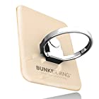 ビジョンネット BUNKER RING 3 (全5色) バンカーリング iPhone/iPad/iPod/Galaxy/Xperia/スマートフォン・タブレットPCを指1本で保持・落下防止・スタンド機能(ゴールド) 4.7×3.6×0.6cm