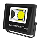 LAGPOUSI 30W LEDフラッドライト、スーパー明るい作業灯、250Wハロゲン球同等、IP66防水、3000Lm、ガレージ、庭、芝生、ヤーのための6000K白い屋外投光照明