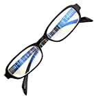 老眼鏡 NEW BL Cutter 801 バネ丁番 ブルーライトカット35％ シンプルで締付け感なし 使いやすい老眼鏡 大ヒットモデル[PrePiar](ブラック,+3.0)