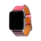 アップルウォッチ/Apple watch全シリーズ対応交換バンド 鮮やかな色使いと上品なデザインの革製バンド 全9種類 38m(40mm) ミックスベリー