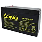 ロング (KUNG LONG BATTERIES) 産業用鉛蓄電池 (12V-7.2Ah) NP7-12/PE12V7.2/互換 (標準系) WP7.2-12