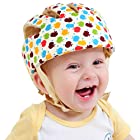 XJD 赤ちゃん 頭 ガード ベビー ヘルメット 室内用 綿100％ 可愛い 洗える スポンジ ソフト 超軽量 衝撃吸収 サイズ調整可能 赤ちゃん 頭 守る ヘルメット (リンゴ柄)