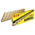 D.I.D(大同工業)バイク用チェーン カシメジョイント付属 520VX3-120ZB G&G(ゴールド) X-リング 二輪 オートバイ用 321716