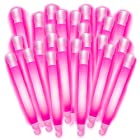 JOYme フラッシュMAX ケミカルライト ペンライト 25本セット (発光時間約12時間～約18時間) ピンク