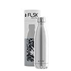 FLSK フラスク 水筒 真空断熱 ステンレスボトル 魔法瓶 炭酸 OK (500ml, ステンレス)