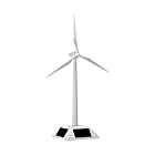 組立式ソーラー風車 ホワイト 太陽光で回る卓上オブジェ 知育玩具 自由研究にも 風力タービン エコ学習 インテリア ウインドミル 学習教材 プレゼントにも FMTSWDM03