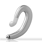 Bluetooth ヘッドセット V4.1 ワイヤレスイヤホン 片耳 超軽量 耳掛け式 イヤホン 左右耳兼用 ハンズフリー通話 マイク内蔵 iPhone/Android適用 シルバー
