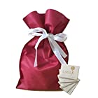 （pipinowa）ラッピング 袋 5枚 セット 簡単 包装 プレゼント 用 (ワインレッド, M)