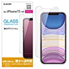 エレコム iPhone 11 / iPhone XR 強化ガラス フィルム 0.33ｍｍ 高光沢 [画質を損ねない、驚きの透明感] PM-A19CFLGG