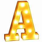 マーキーライト リモコン操作 イニシャルライト 飾り アルファベット 乾電池式 LEDライト イベント 結婚式 パーティー ギフト (A)