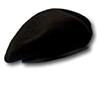 ベレー帽 ブラックベレー 帽子 ベレー キャップ サバゲー 装備 ゲバラ バスク 帽 ブラック XL
