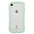iFace Reflection Pastel iPhone XR ケース クリア 強化ガラス (ミント)