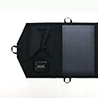 エアージェイ ポータブルソーラー充電器 太陽光充電 最大出力14W AJ-SOLAR14W (ブラック(BK))
