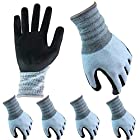 富士手袋工業 25-12 メガトンパワー 耐切創 手袋 レベル5 作業用 防刃 背抜き 耐油 (5ペア、Mサイズ)