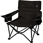 [クイックキャンプ] 収束式ローチェア One Love chair ワンラブチェア ブラック QC-LFC75 BK