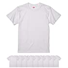 (ユナイテッドアスレ)UnitedAthle 5.6オンス ハイクオリティー Tシャツ 500101 10枚セット(ホワイト, M)