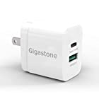 【急速 USB C 充電器】【PSE認証済】Gigastone 急速充電器 18W USB-A + USB-C PD 充電器 Type-C 折りたたみ式プラグ 最高水準の安全性 タイプC 充電器