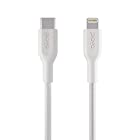 Playa by Belkin USB-C to ライトニングケーブル iPhone 12 Pro / 12 / SE / 11 / XR 対応 MFi認証 編込 超高耐久 1m ホワイト PMWH1004yz1M-A