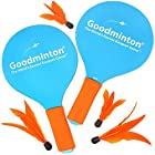 グッドミントン ( Goodminton ) バドミントン パドルゲーム ( 羽 4個 ラケット 2本 メッシュバッグ セット ) 屋外 軽量 おもちゃ ファミリースポーツ 【 日本正規品 】