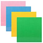Iromo 基礎板 ブロック板 ベースプレート 互換性のある 32×32ポッチ グリーン、イエロー、ブル、ピンク4枚セット 単面ブロックプレート