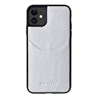 [HANATORA] iPhone11 本革ケース シュリンクカーフレザー カードポケット 耐衝撃 ハンドメイド ギフト おしゃれ シンプル 大人可愛い メンズ レディース スマホケース 白 シロ ホワイト CPG-11-White