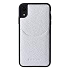 [HANATORA] iPhone XR 本革ケース シュリンクカーフレザー カードポケット 耐衝撃 ハンドメイド ギフト おしゃれ シンプル 大人可愛い メンズ レディース スマホケース 白 シロ ホワイト CPG-XR-White