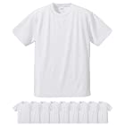 (ユナイテッドアスレ)United Athle5900-01 4.1オンス ドライアスレチックTシャツ 10枚セット メンズ(ホワイト,XL)